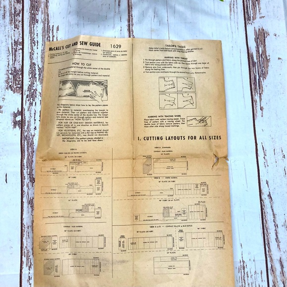 McCall’s #1629 Bed Covering Set Printed Patterns Vintage 1951 - Picture 15 of 16